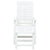 Folding Sun Lounger Plastic White