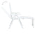 Folding Sun Lounger Plastic White