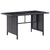 6 Piece Garden Lounge Set with Cushions Poly Rattan Black