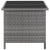 5 Piece Outdoor Dining Set with Cushions Poly Rattan Grey
