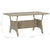 Garden Table Grey 130x70x66 cm Poly Rattan