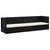 Garden Bed with Cushion & Pillows Poly Rattan Black