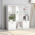Book Cabinet White 98x30x98 cm Engineered Wood