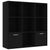 Book Cabinet Black 98x30x98 cm Engineered Wood