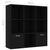 Book Cabinet Black 98x30x98 cm Engineered Wood