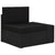 3 Piece Garden Lounge Set Poly Rattan Black