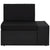 3 Piece Garden Lounge Set Poly Rattan Black