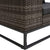 3 Piece Garden Sofa Set with Cushions Poly Rattan Grey