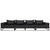 4 Piece Garden Sofa Set with Cushions Poly Rattan Grey
