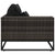 4 Piece Garden Sofa Set with Cushions Poly Rattan Grey