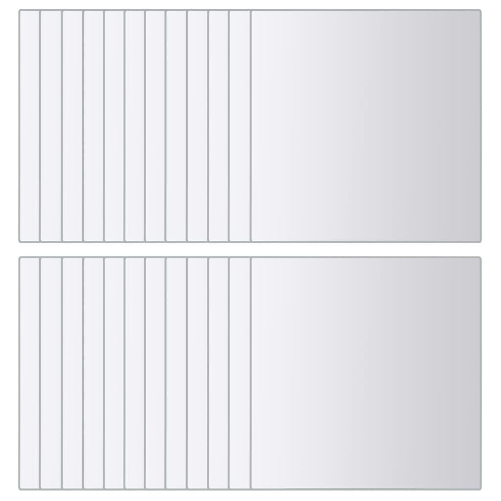 48 pcs Mirror Tiles Square Glass