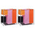 3-Section Laundry Sorter Hampers 2 pcs with a Washing Bin