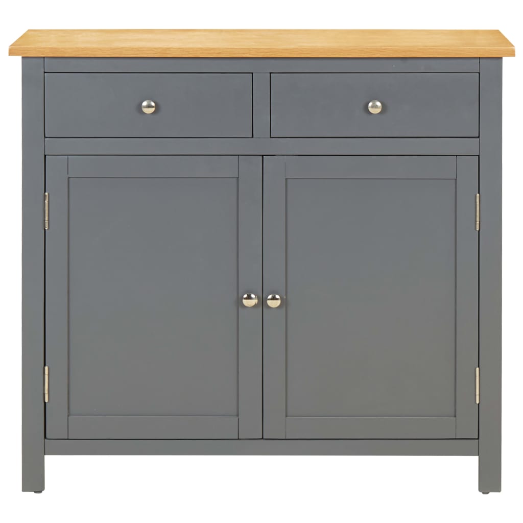 Sideboard 90x33.5x83 cm Solid Oak Wood