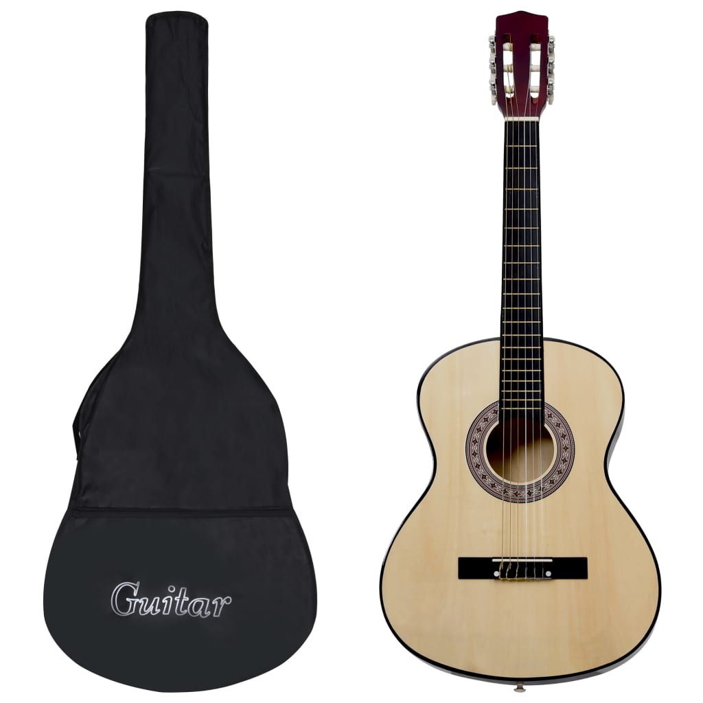 12 Piece Classical Guitar Beginner Set 4/4 39&quot;