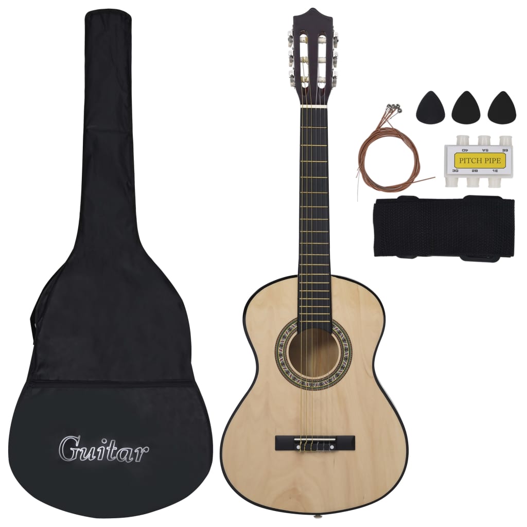 8 Piece Classical Guitar Children Beginner Set 1/2 34"