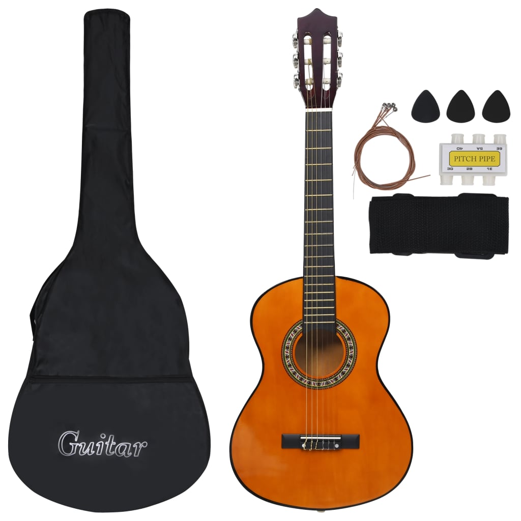 8 Piece Classical Guitar Beginner Set 1/2 34"