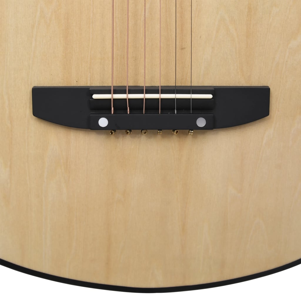 12 Piece Western Acoustic Cutaway Guitar Set with 6 Strings 38"