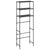 3-Tier Storage Rack over Toilet Black 53x28x169 cm