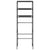 3-Tier Storage Rack over Toilet Black 53x28x169 cm