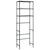 3-Tier Storage Rack over Toilet Black 53x28x169 cm