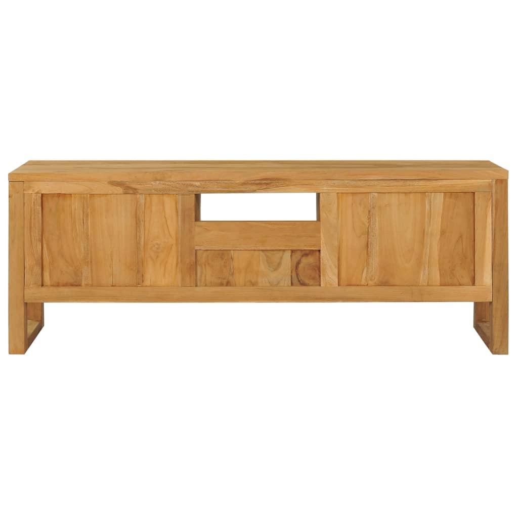 TV Cabinet 120x32x45 cm Solid Teak Wood