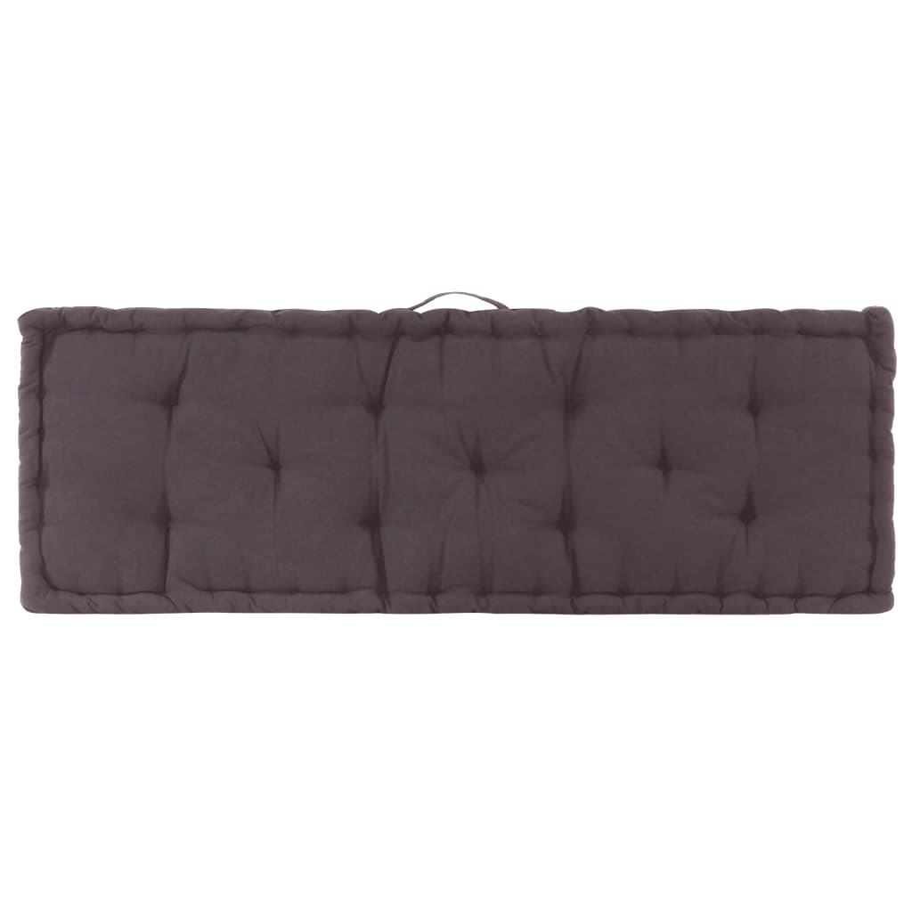 Pallet Floor Cushions 2 pcs Cotton Anthracite