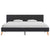 Bed Frame Grey Fabric 183x203 cm King Size