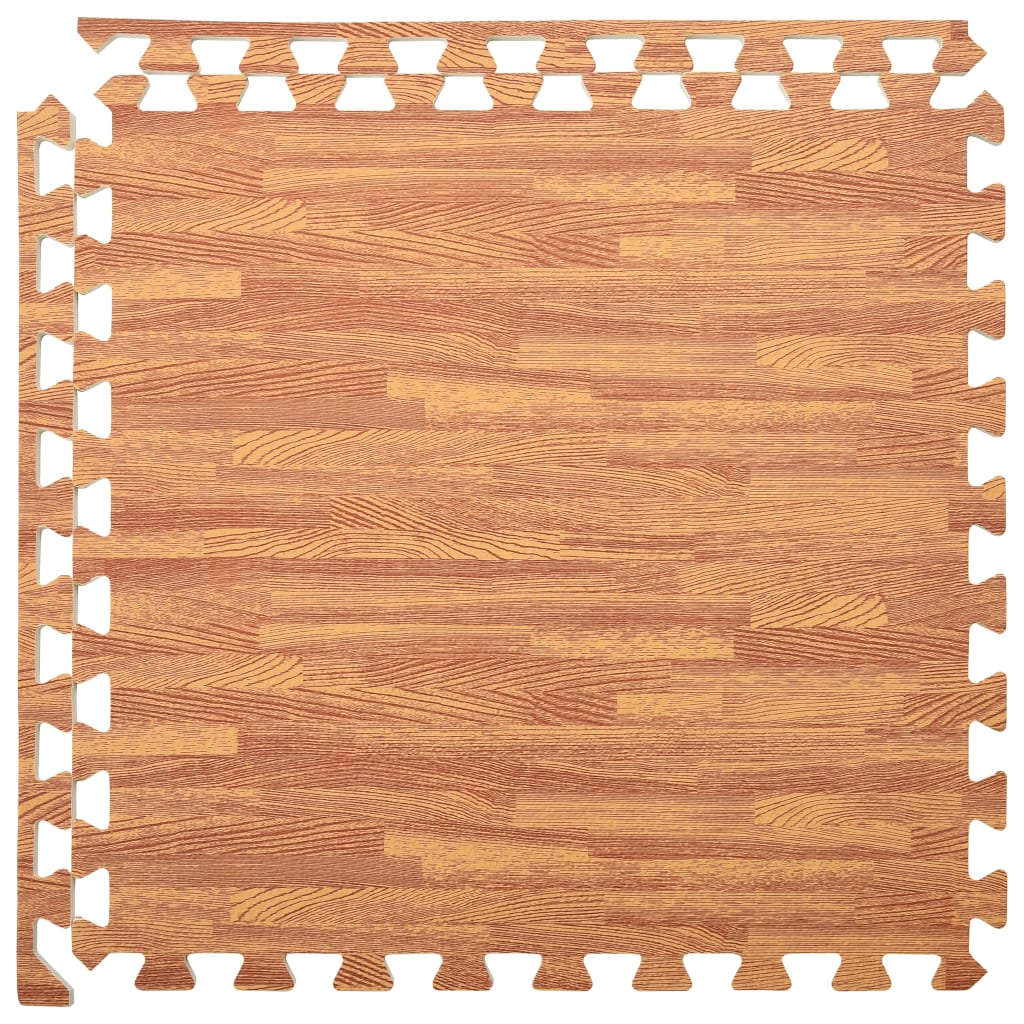 Floor Mats 6 pcs Wood Grain 2.16 m² EVA Foam