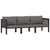 3-Seater Sofa with Cushions Anthracite Poly Rattan