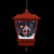 Christmas Hanging Lamp with LED Light and Santa Red 27x27x45 cm