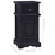 Bedside Cabinet Light Black Coffee Solid Mahogany Wood