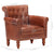 Armchair Brown Real Goat Leather