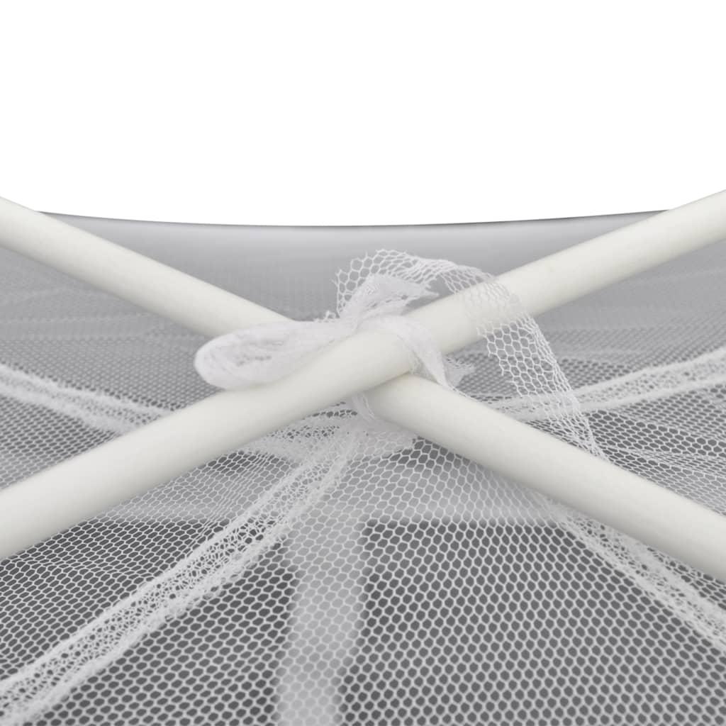 Camping Tent 200x180x150 cm Fiberglass White