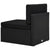 10 Piece Garden Lounge Set Poly Rattan Black