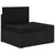 10 Piece Garden Lounge Set Poly Rattan Black
