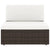 7 Piece Garden Lounge Set Poly Rattan Brown