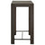 Garden Bar Table Brown 100x60.5x110.5 cm Poly Rattan