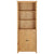 Bookcase with 2 Doors 70x30x180 cm Solid Oak Wood