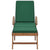 Sun Loungers with Cushions 2 pcs Solid Teak Wood Green