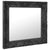 Wall Mirror Baroque Style 60x60 cm Black