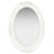 Wall Mirror Baroque Style 50x70 cm White
