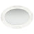 Wall Mirror Baroque Style 50x70 cm White
