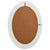 Wall Mirror Baroque Style 50x70 cm White