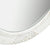 Wall Mirror Baroque Style 50x70 cm White
