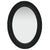 Wall Mirror Baroque Style 50x70 cm Black