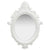 Wall Mirror Castle Style 56x76 cm White