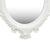 Wall Mirror Castle Style 56x76 cm White