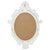 Wall Mirror Castle Style 56x76 cm White