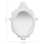 Wall Mirror Castle Style 56x76 cm White