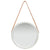 Wall Mirror with Strap 40 cm Silver
